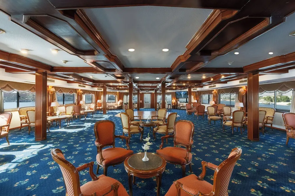 Lounge aboard the Orient Nile Romance Nile Cruise Nile cruise